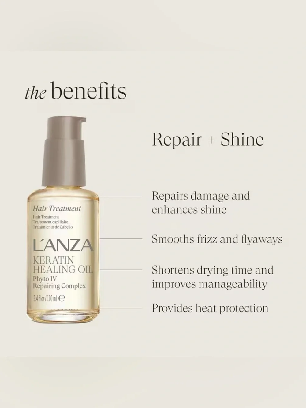 Lanza Keratin Healing Oil Hair Treatment